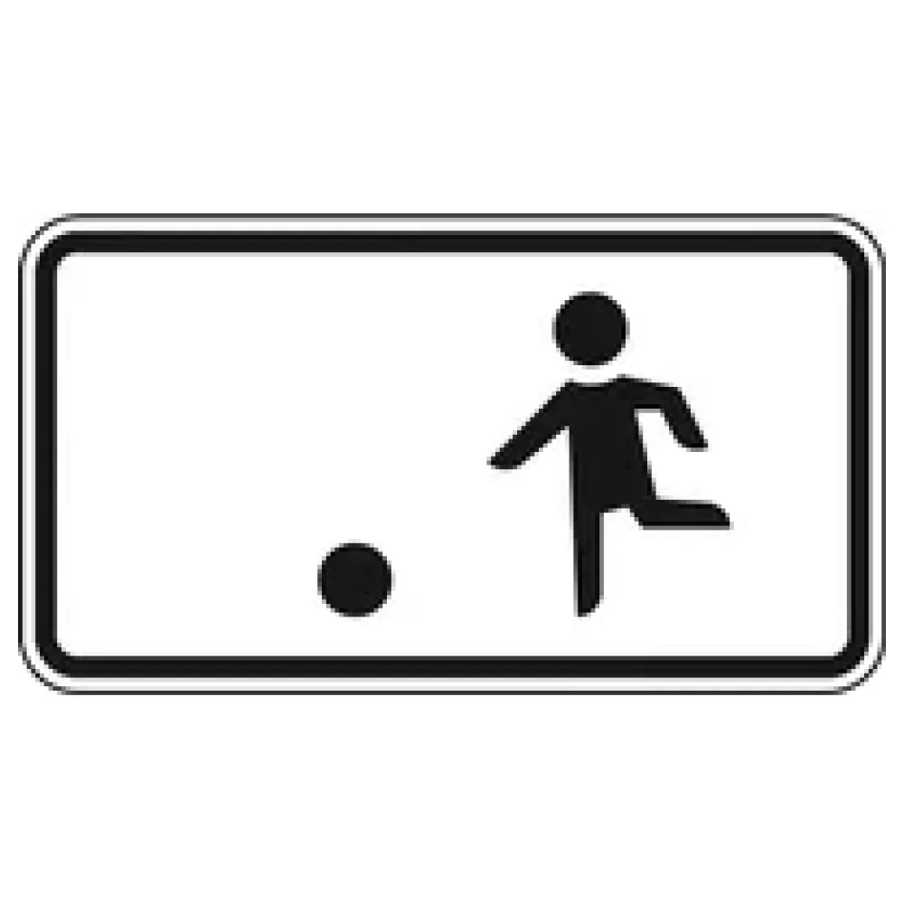 Verkehrszeichen Zusatzschild StVO - spielende Kinder – Bild 2
