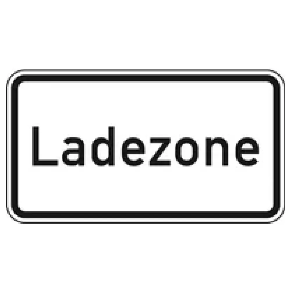 Verkehrszeichen Zusatzschild StVO - Ladezone – Bild 2
