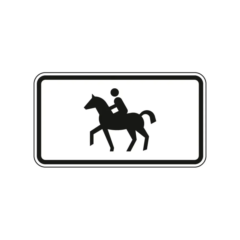 Verkehrszeichen Zusatzschild StVO - Reiter
