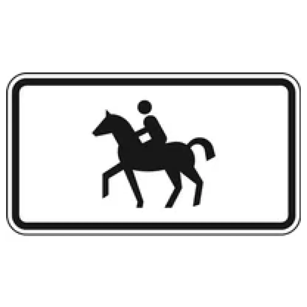 Verkehrszeichen Zusatzschild StVO - Reiter – Bild 2
