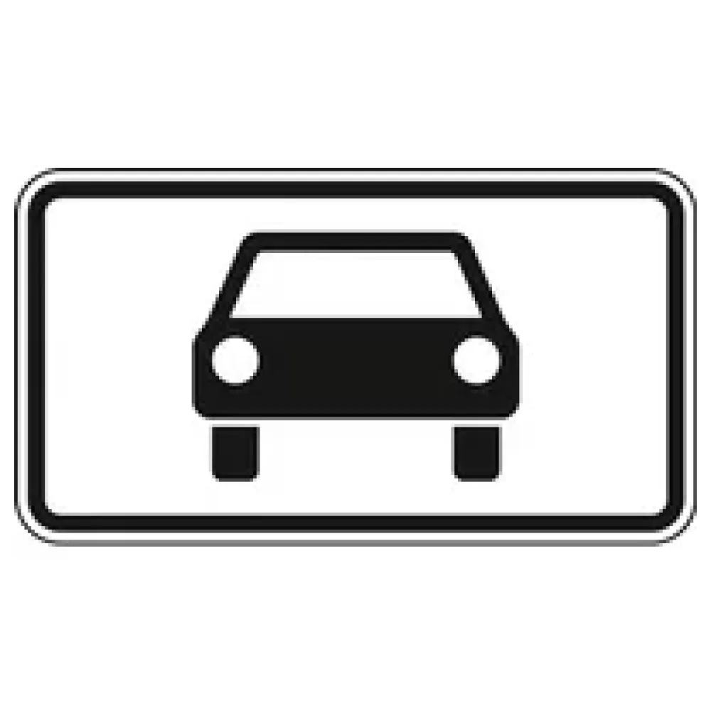 Verkehrszeichen Zusatzschild StVO - Kraftwagen und mehrspurige Fahrzeuge – Bild 2