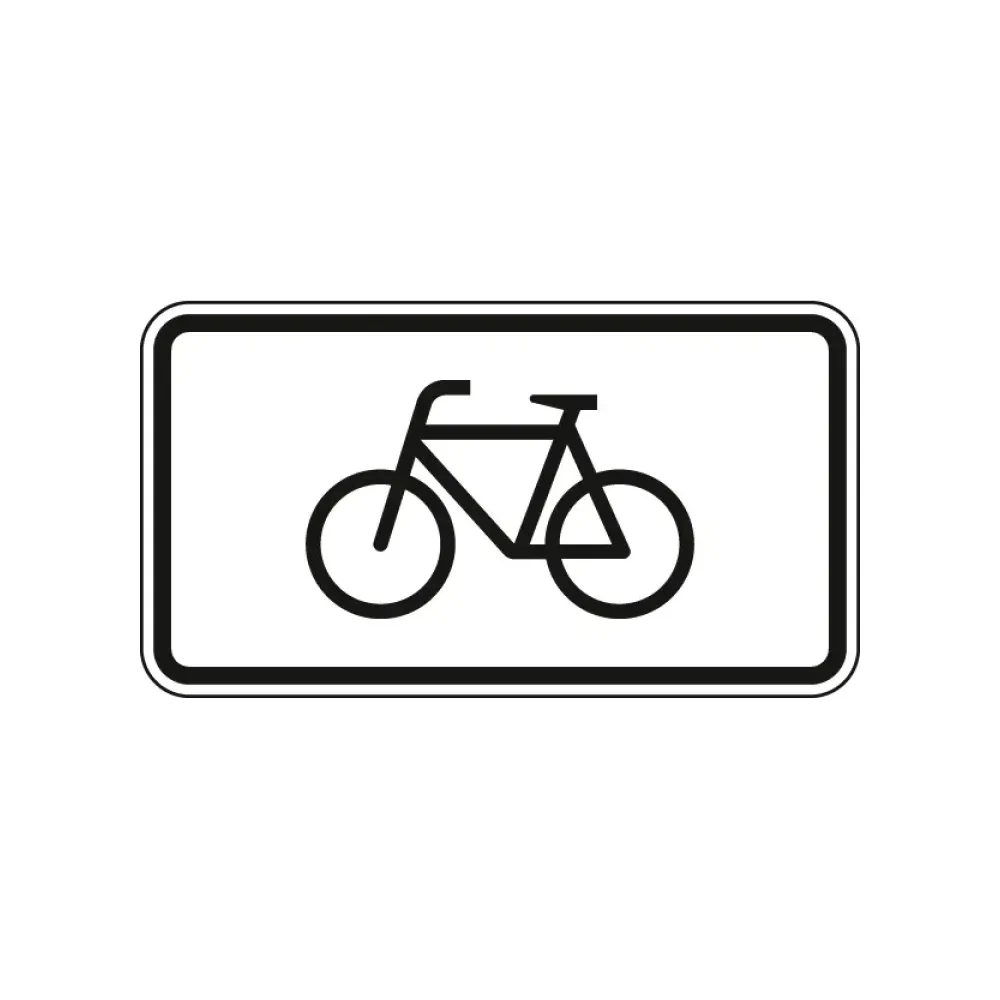 Verkehrszeichen Zusatzschild StVO - Radverkehr