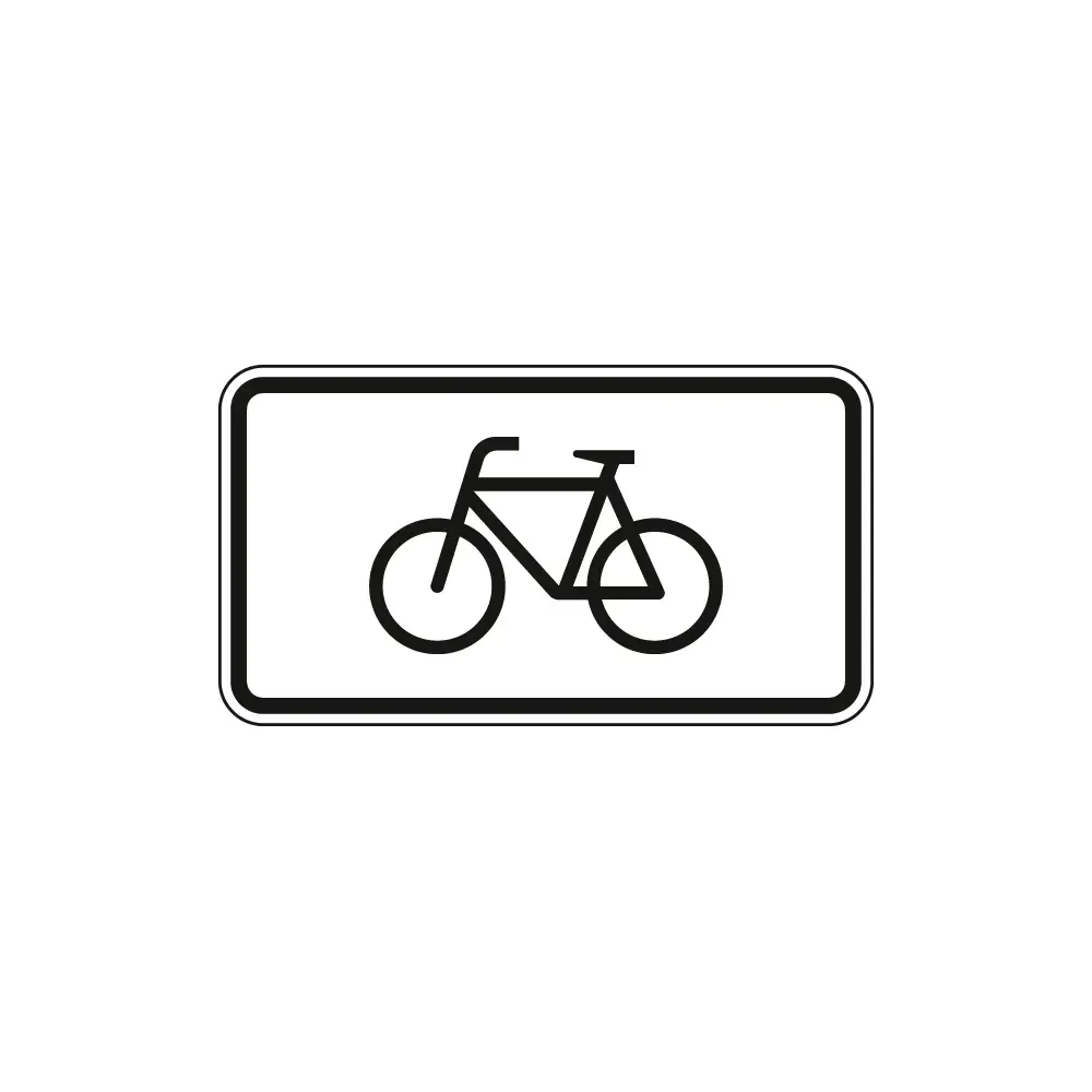 Verkehrszeichen Zusatzschild StVO - Radverkehr