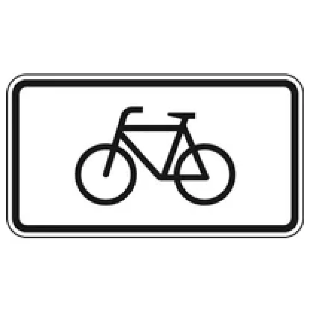 Verkehrszeichen Zusatzschild StVO - Radverkehr – Bild 2