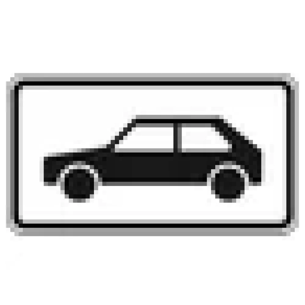 Verkehrszeichen Zusatzschild StVO - Personenkraftwagen – Bild 3