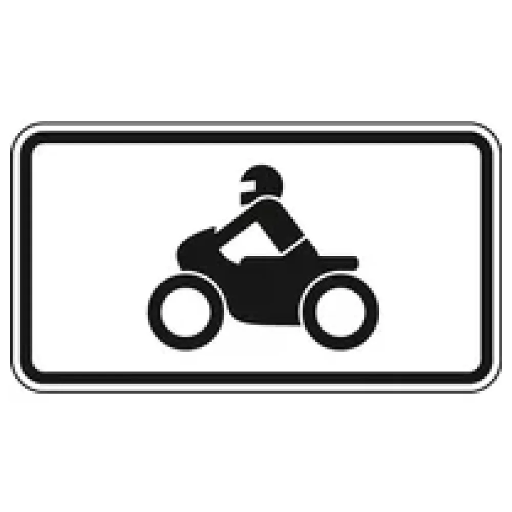 Verkehrszeichen Zusatzschild StVO - Beiwagen, Kleinkrafträder und Mofas – Bild 2