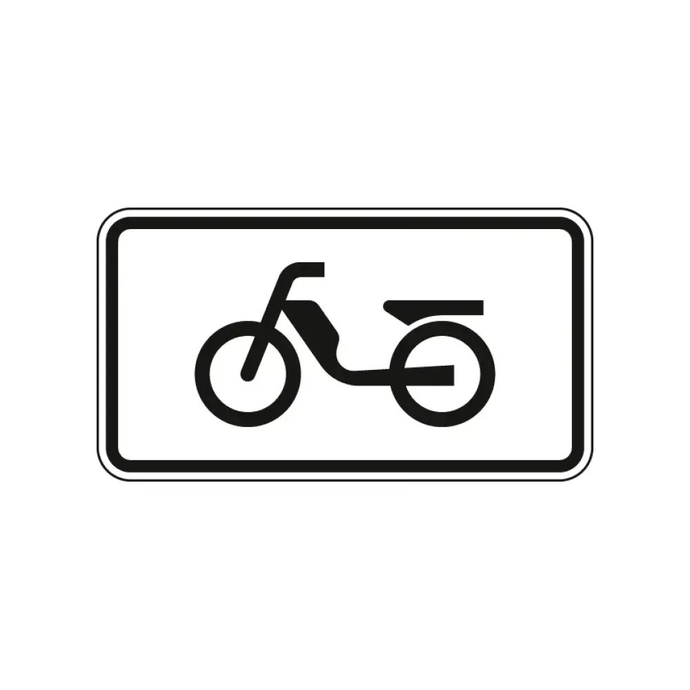 Verkehrszeichen Zusatzschild StVO - Mofas