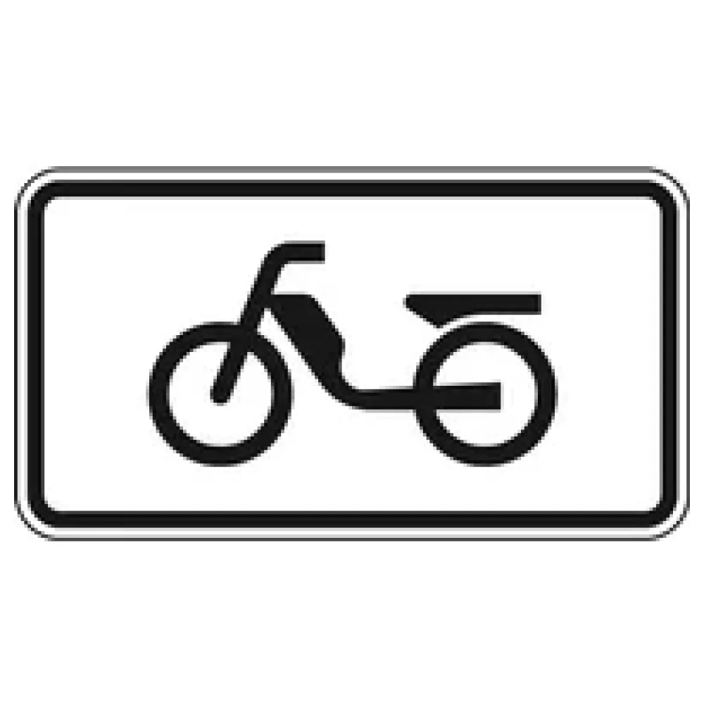 Verkehrszeichen Zusatzschild StVO - Mofas – Bild 2