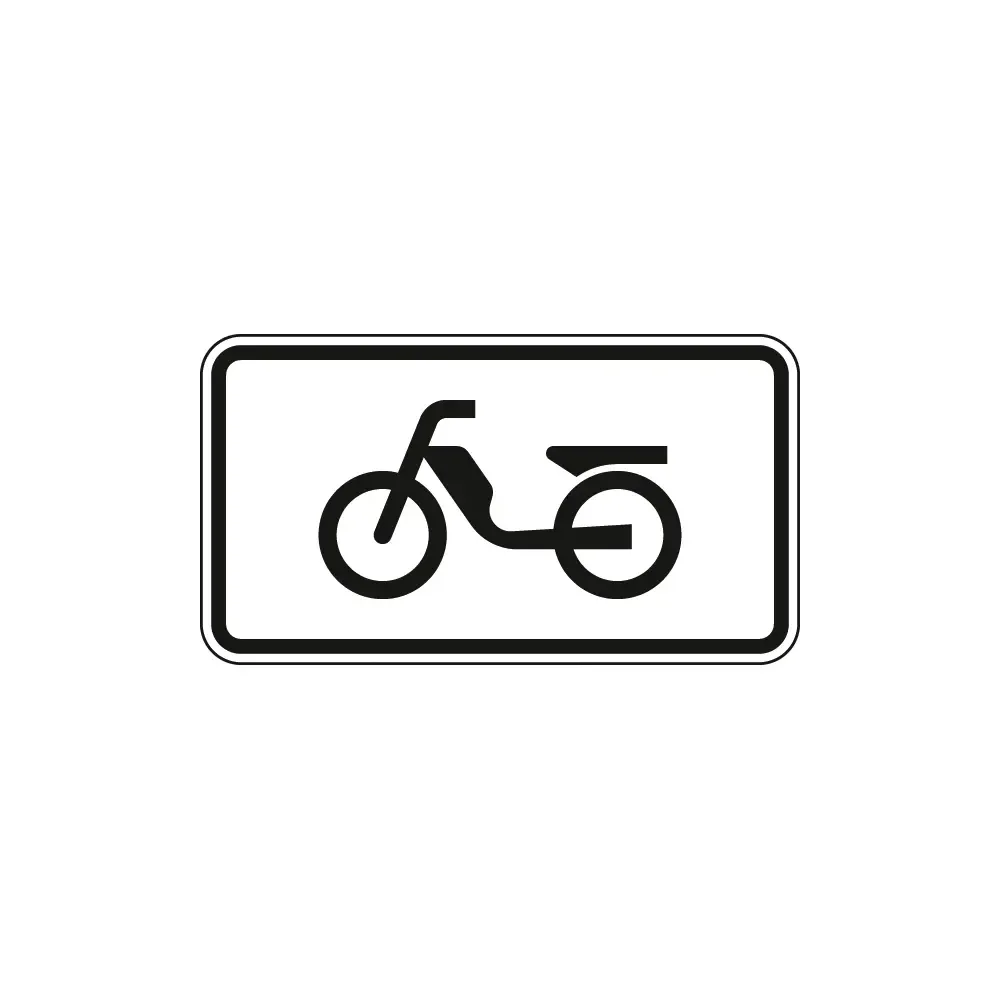 Verkehrszeichen Zusatzschild StVO - Mofas