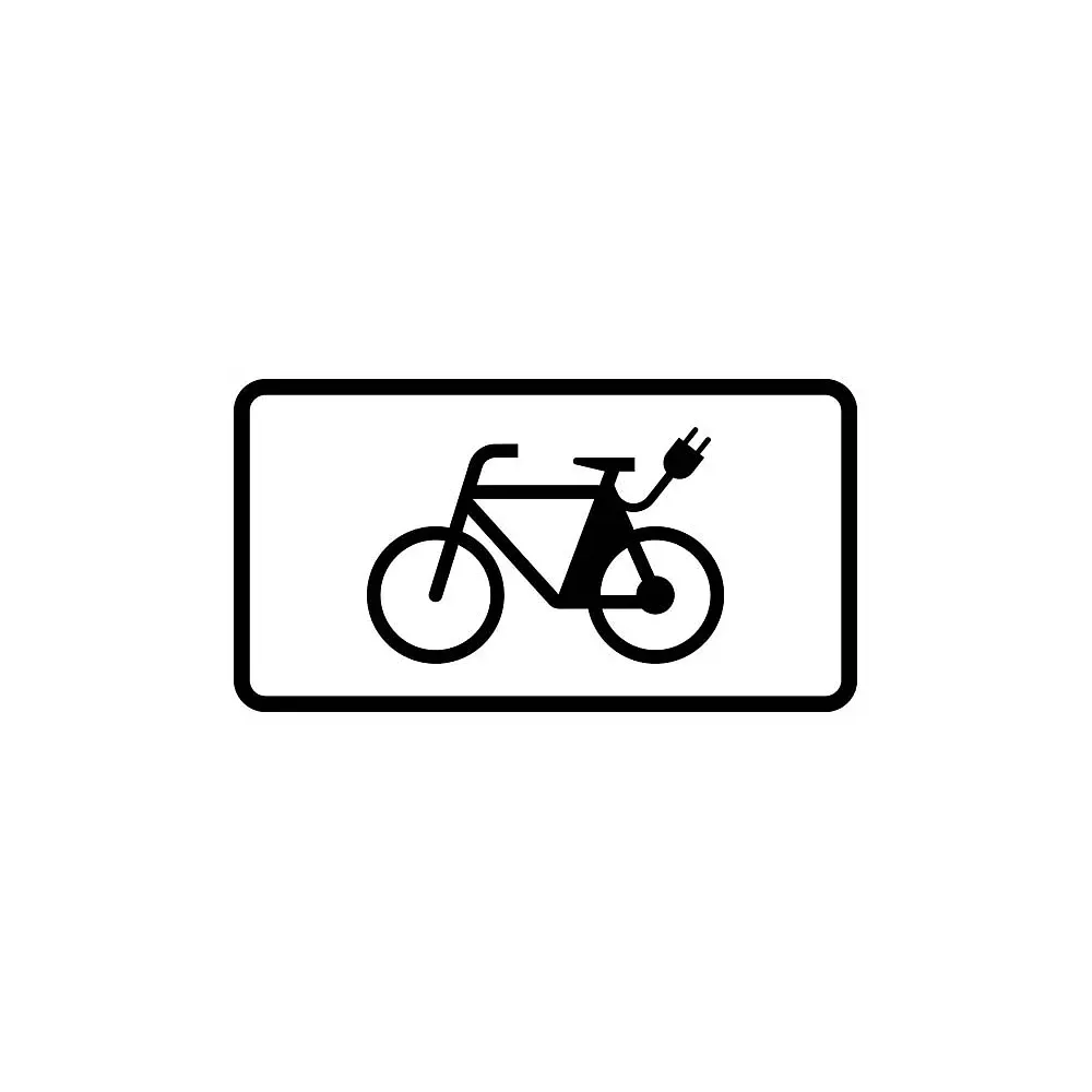 Verkehrszeichen Zusatzschild StVO - E-Bikes