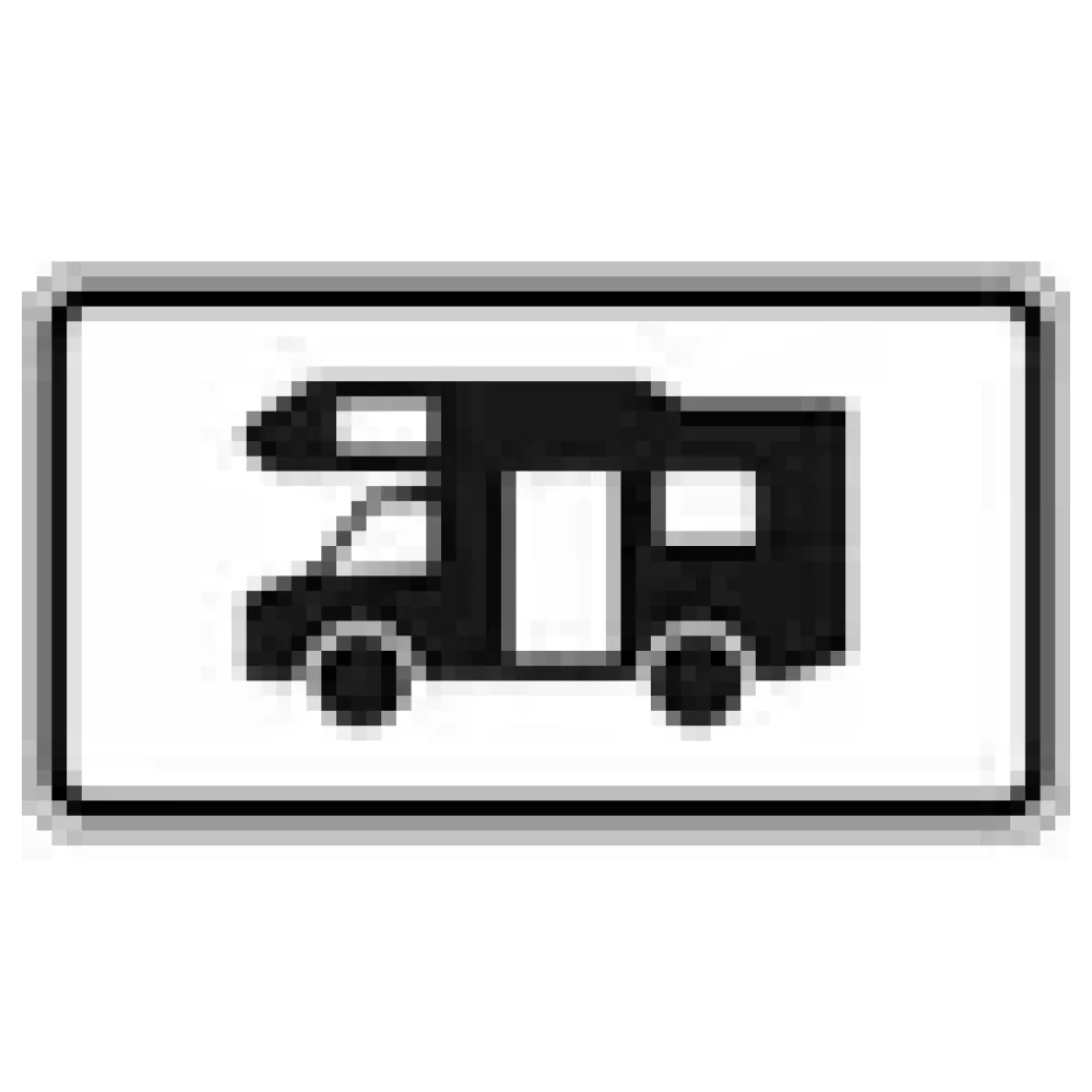 Verkehrszeichen Zusatzschild StVO - Wohnwagen – Bild 3
