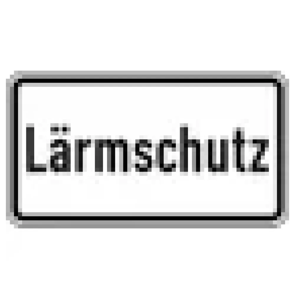 Verkehrszeichen Zusatzschild StVO - Lärmschutz – Bild 3