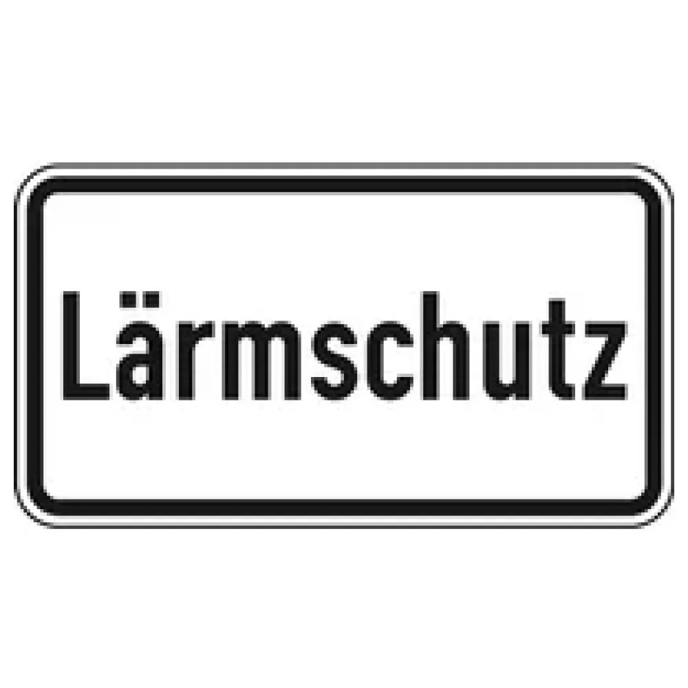 Verkehrszeichen Zusatzschild StVO - Lärmschutz – Bild 2