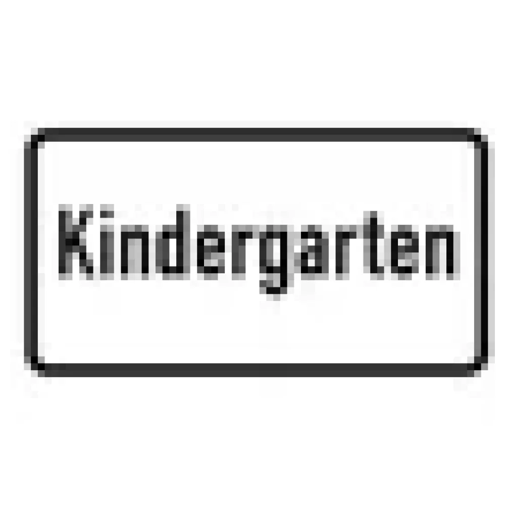 Verkehrszeichen Zusatzschild StVO - Kindergarten – Bild 3