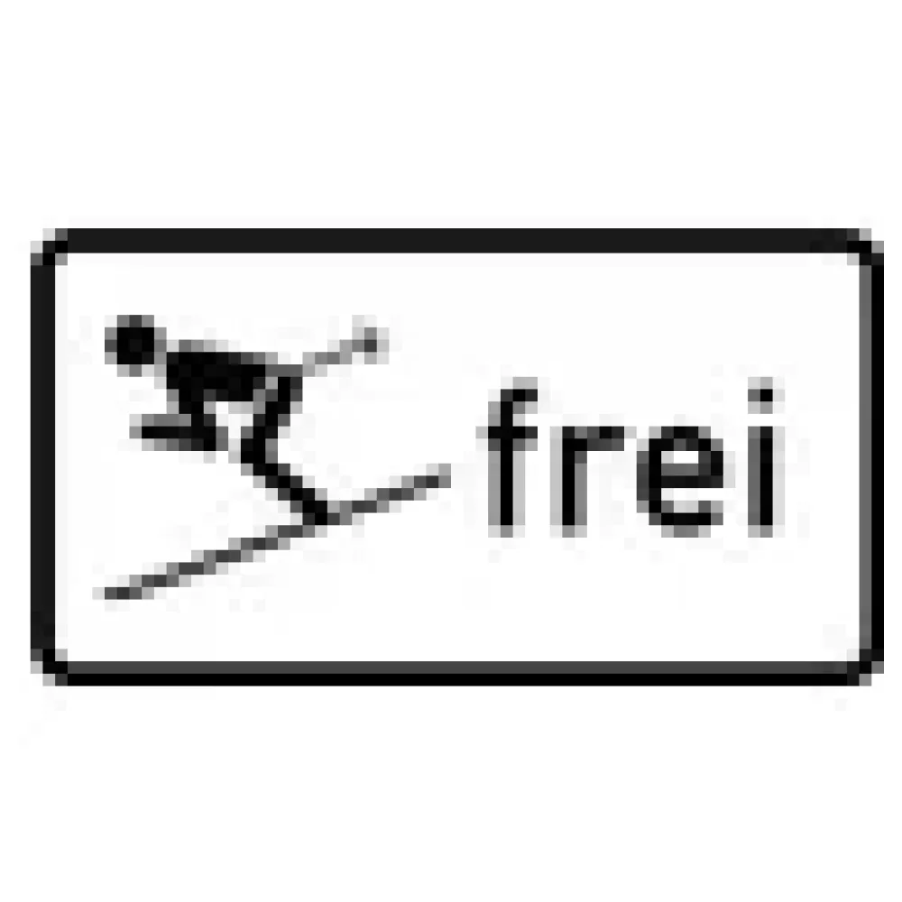 Verkehrszeichen Zusatzschild StVO - Wintersport frei – Bild 3