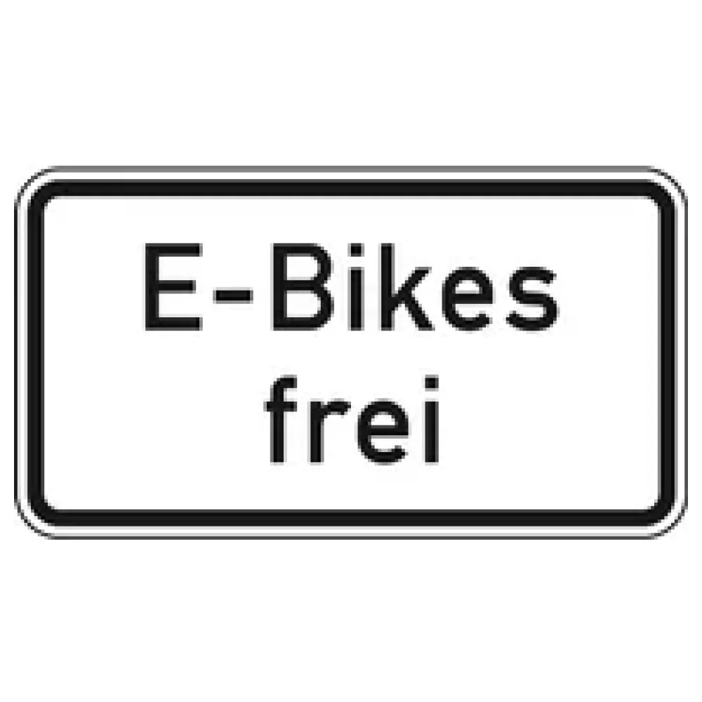 Verkehrszeichen Zusatzschild StVO - E-Bikes frei – Bild 2