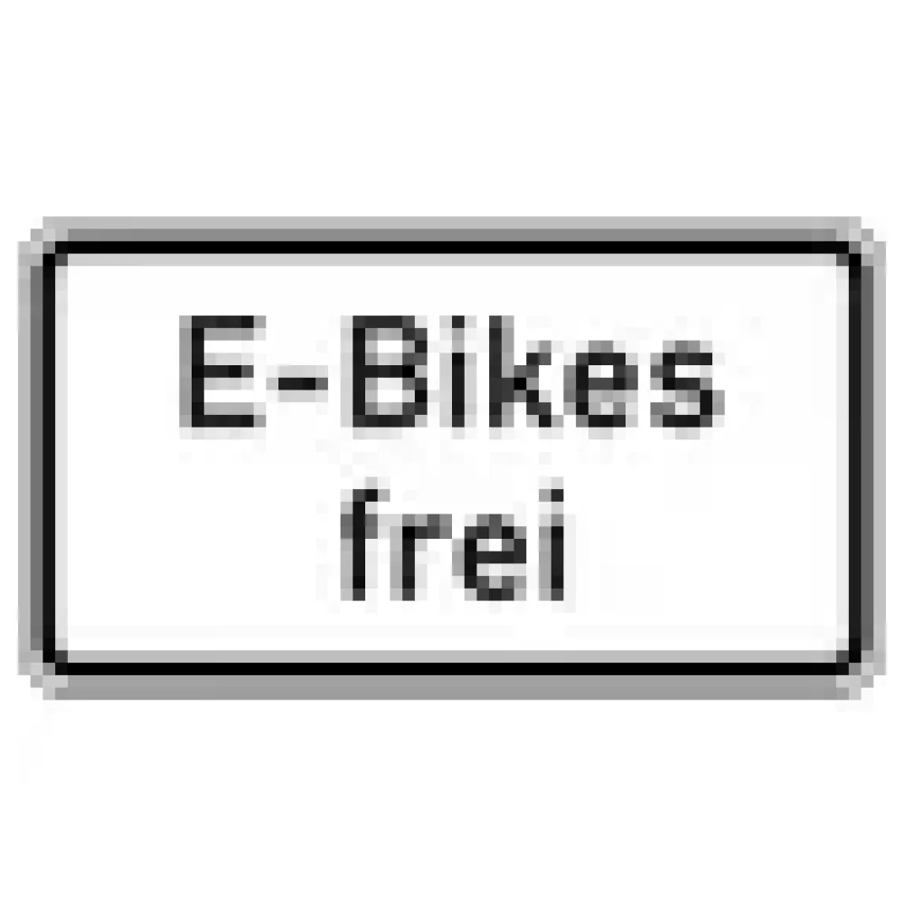 Verkehrszeichen Zusatzschild StVO - E-Bikes frei – Bild 3