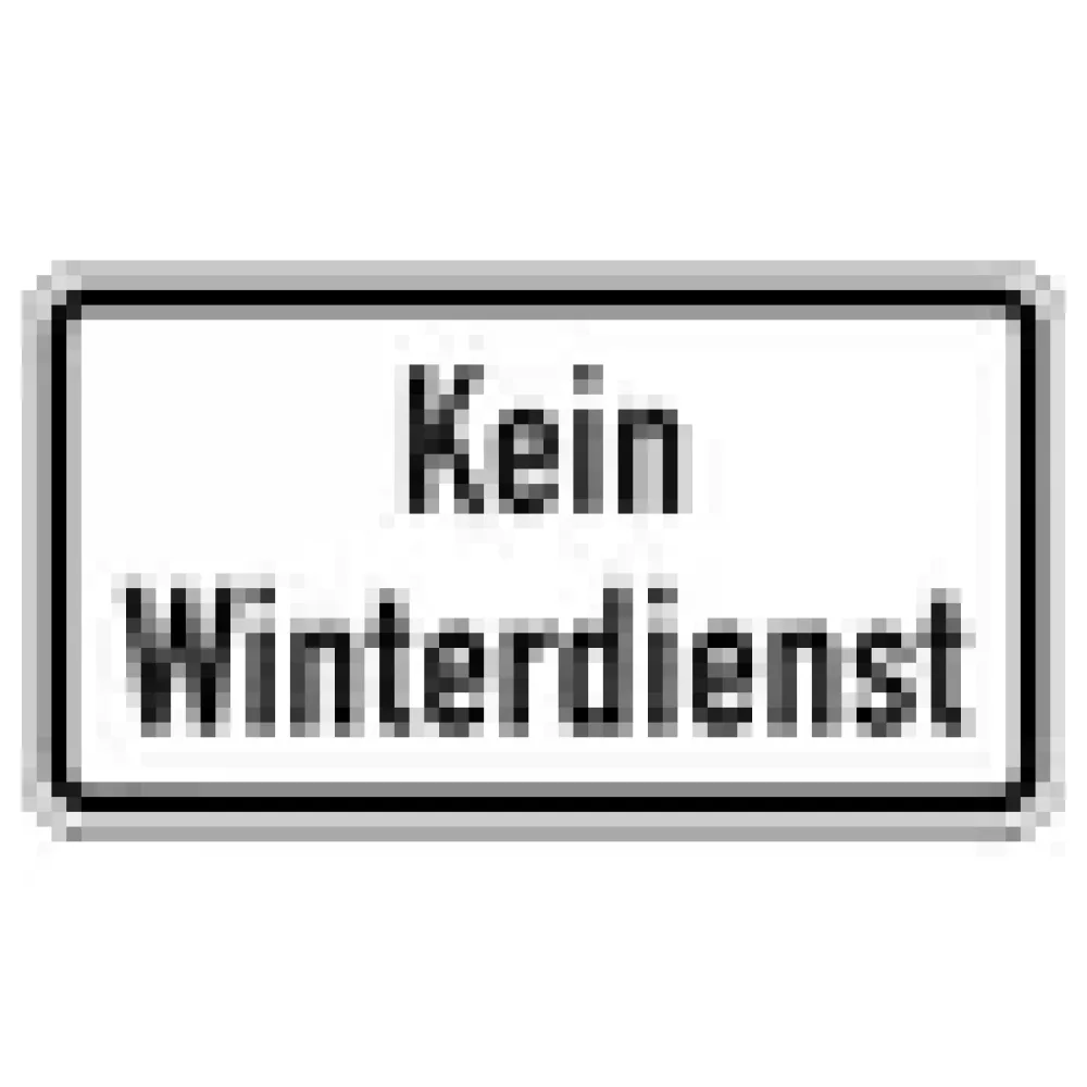 Verkehrszeichen Zusatzschild StVO - Kein Winterdienst – Bild 3