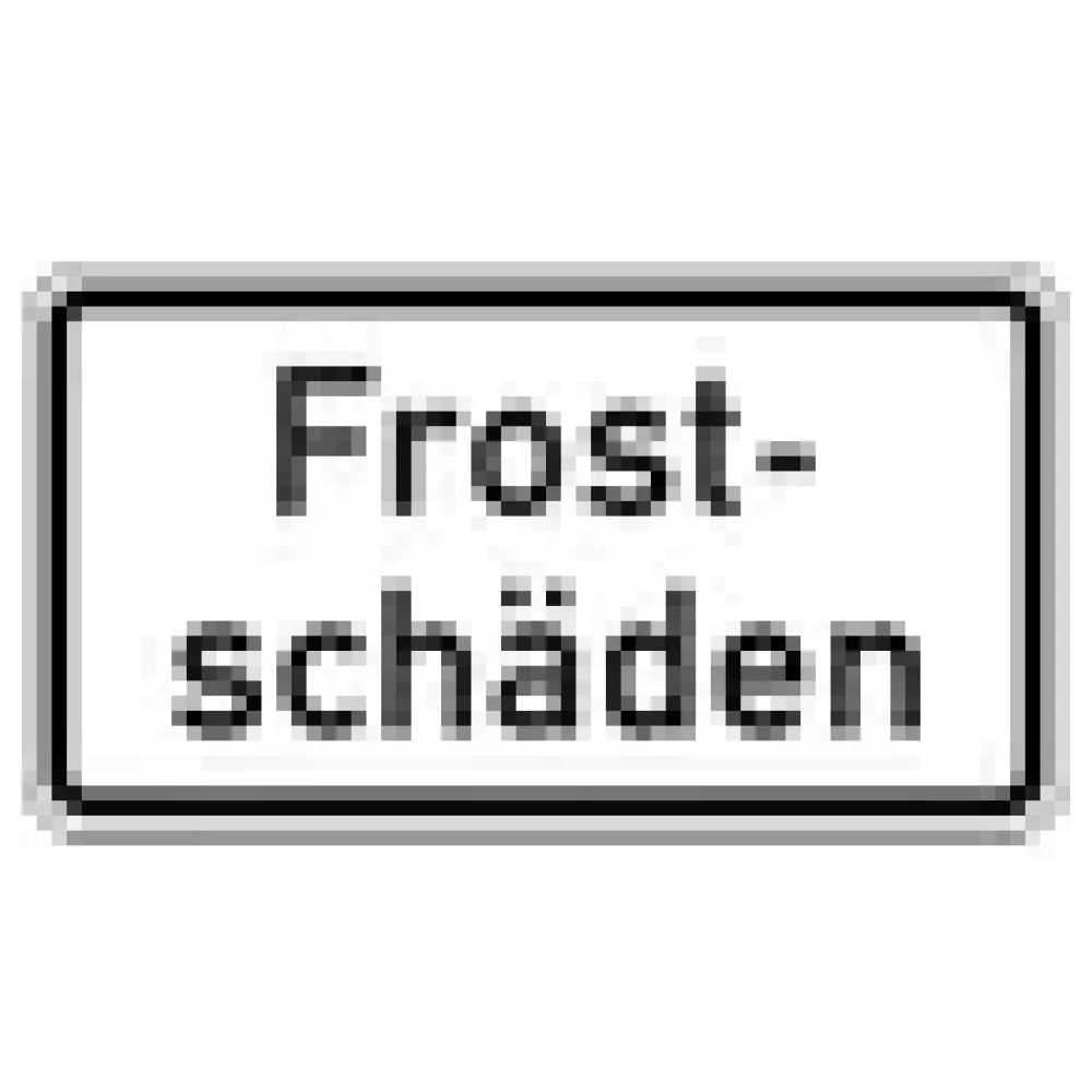 Verkehrszeichen Zusatzschild StVO - Frostschäden – Bild 3