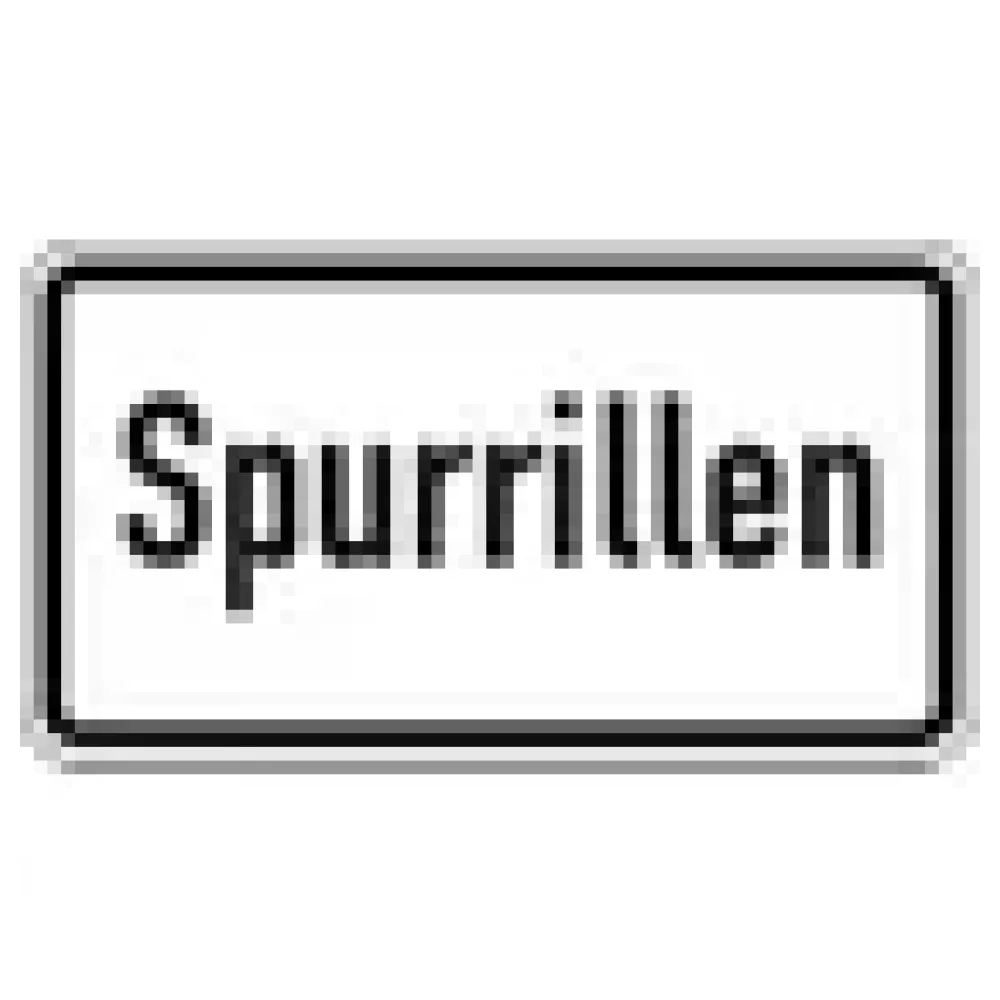 Verkehrszeichen Zusatzschild StVO - Spurrillen – Bild 3