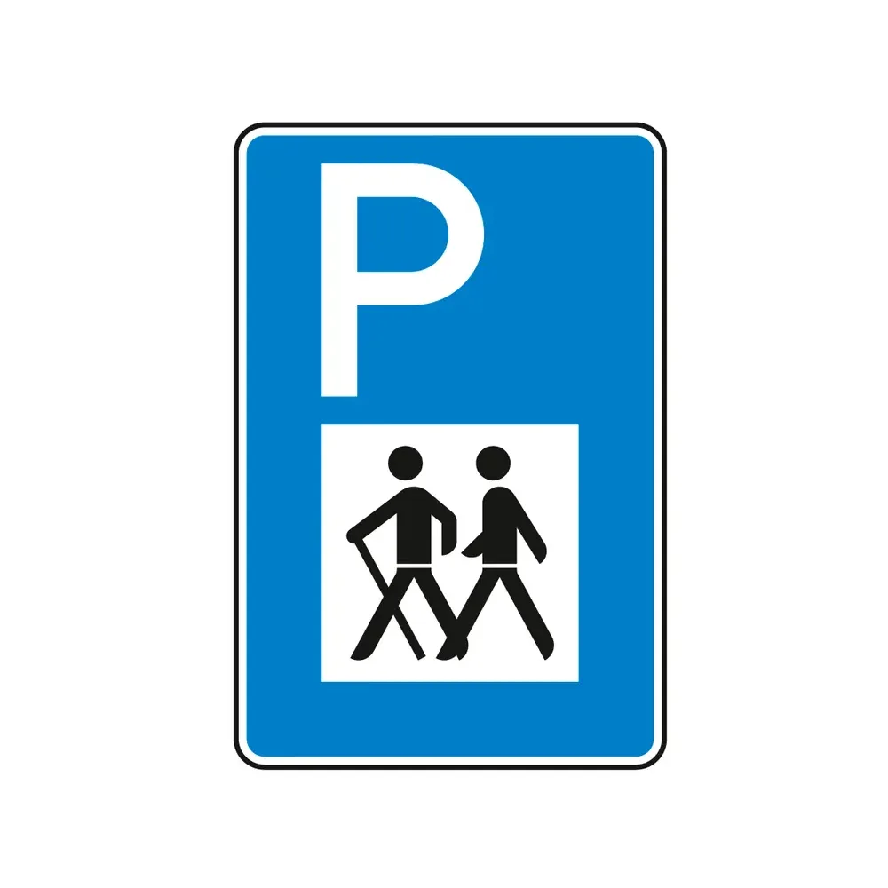 Verkehrszeichen - Wanderparkplatz