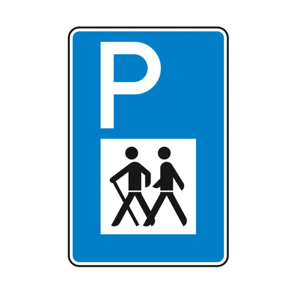 Verkehrszeichen - Wanderparkplatz