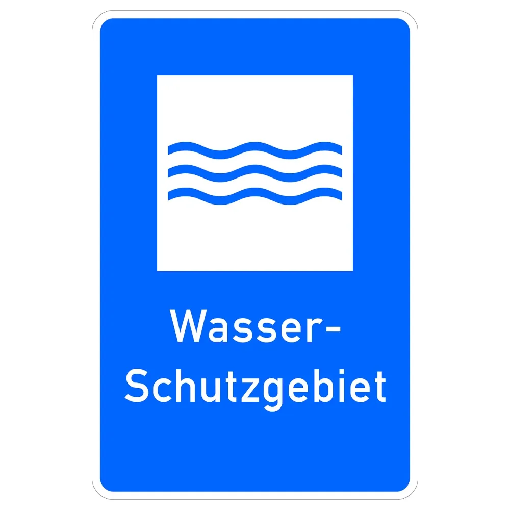 Verkehrsschild - Wasser-Schutzgebiet
