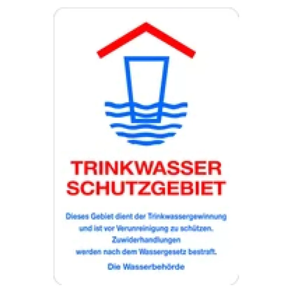 Verkehrsschild - Trinkwasserschutzgebiet – Bild 2