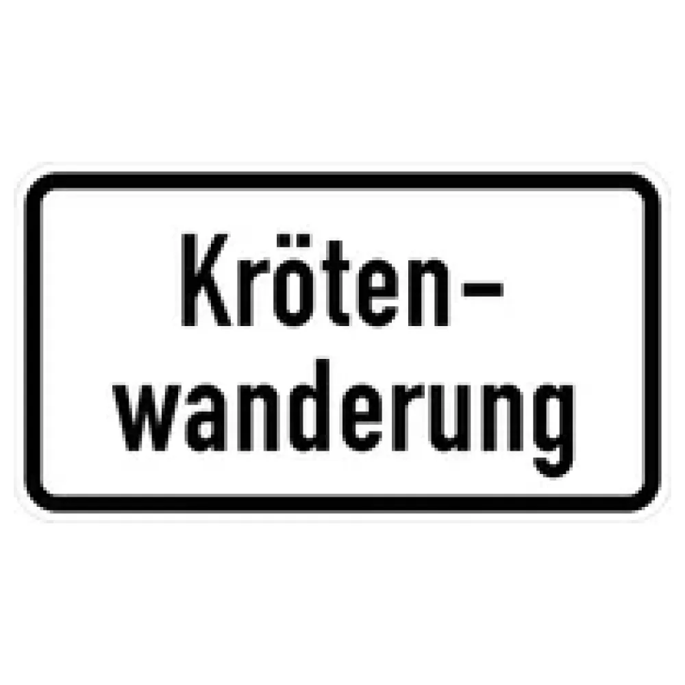 Umweltschutzschild - Krötenwanderung – Bild 2