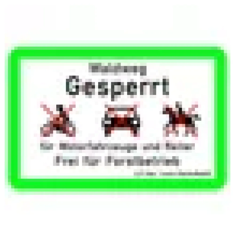 Umweltschutzschild - Waldweg gesperrt – Bild 3