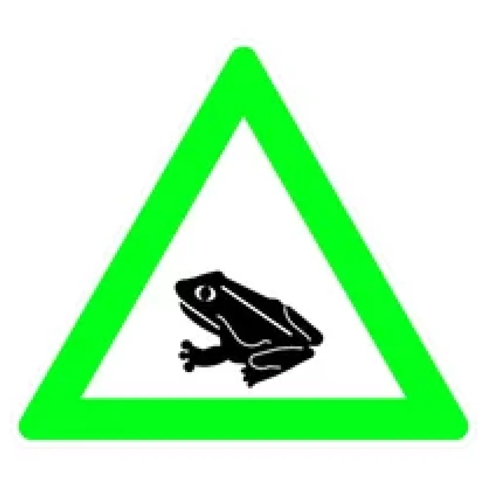 Naturschutzschild mit Kröte – Bild 2