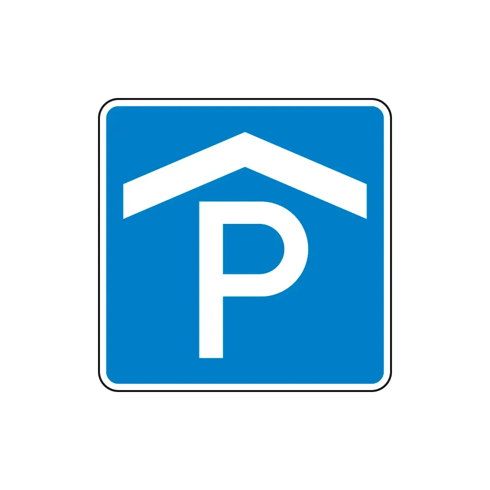 Verkehrszeichen - Parkplatzschild - Parkhaus - Parkgarage