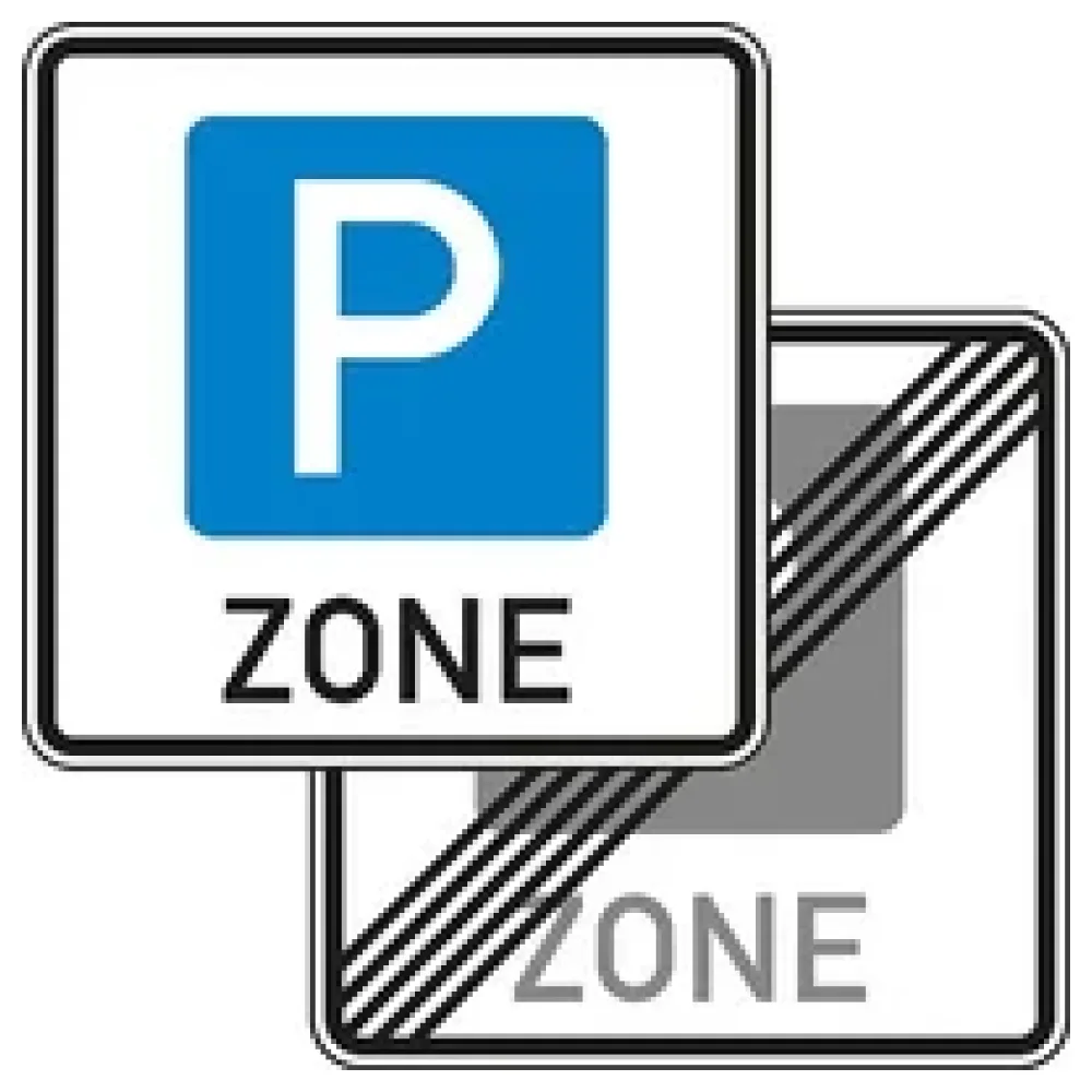 Verkehrszeichen - Parken - Beginn einer Parkraumbewirtschaftungszone – Bild 2