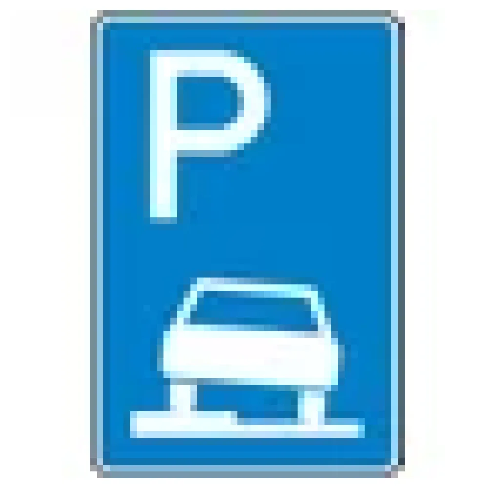 Verkehrszeichen - Parken auf Gehwegen halb – Bild 3
