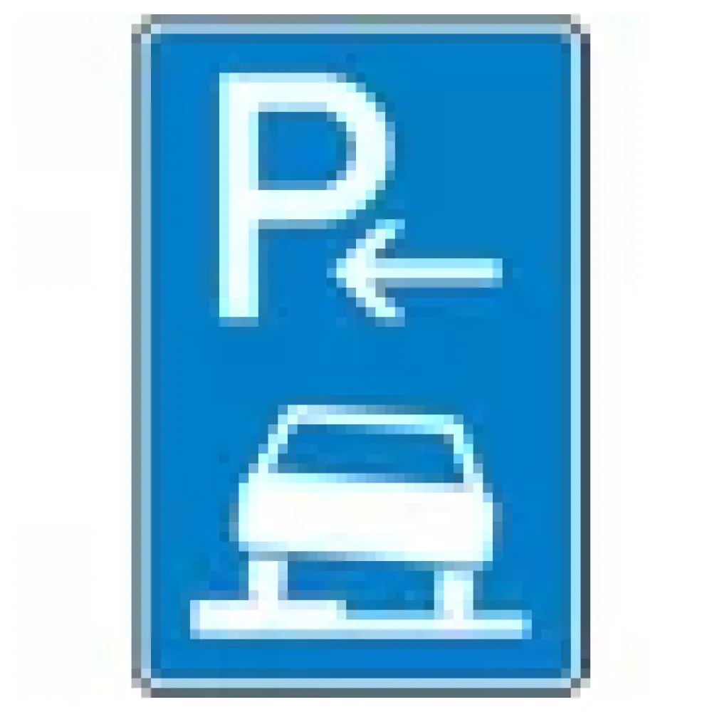 Verkehrszeichen - Parken auf Gehwegen halb in Fahrtrichtung links – Bild 3