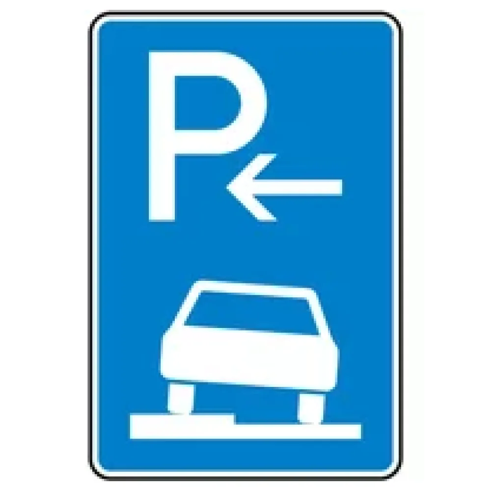 Verkehrszeichen - Parken auf Gehwegen halb in Fahrtrichtung links – Bild 2