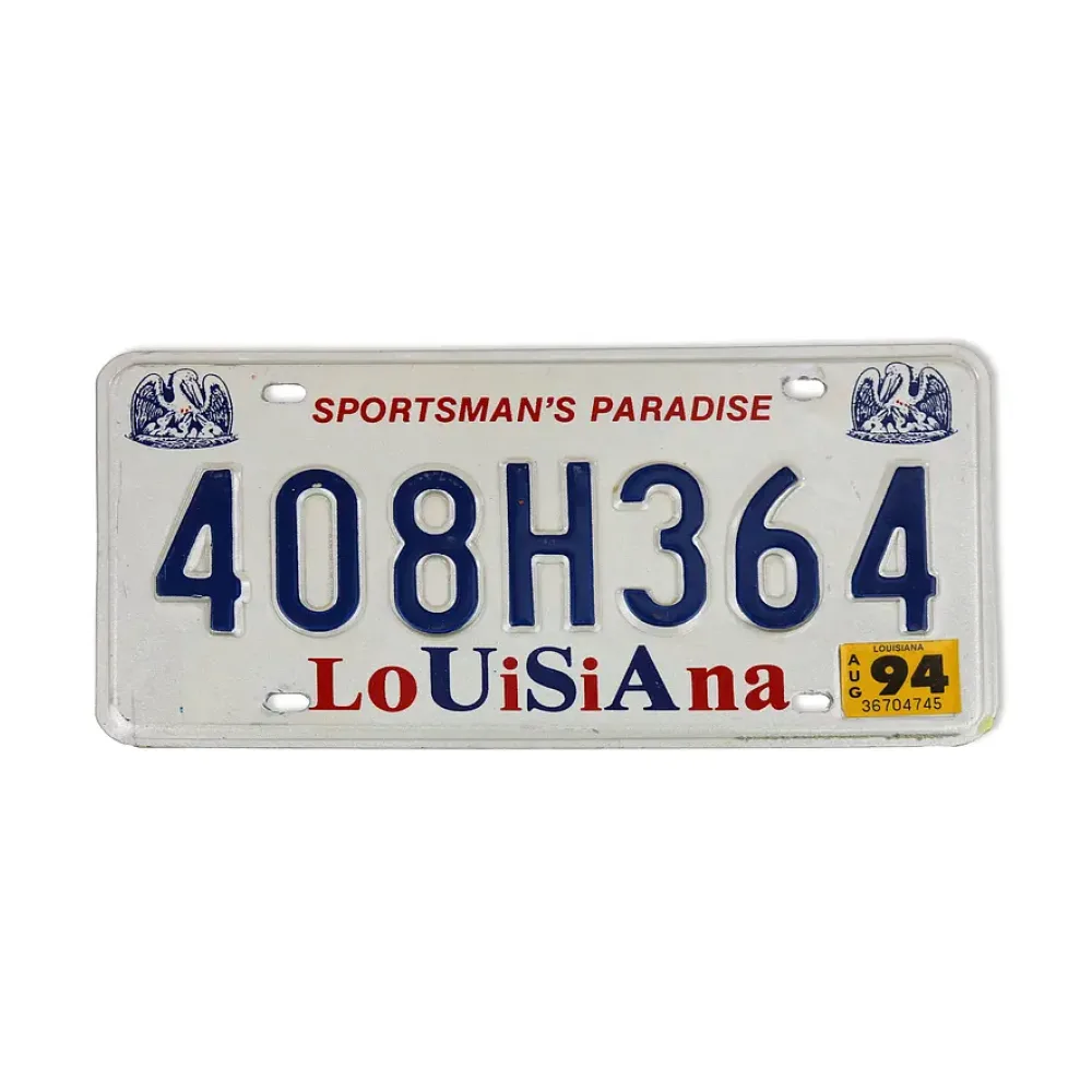 originales US Kennzeichen Louisiana Sportman's Paradise