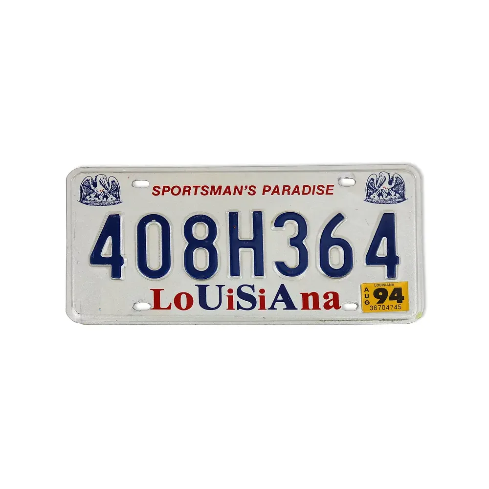 originales US Kennzeichen Louisiana Sportman's Paradise