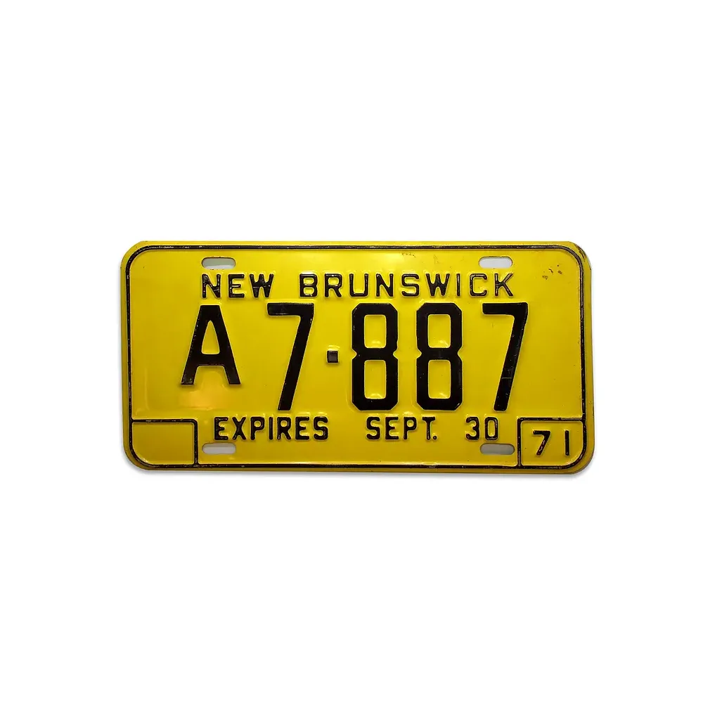 Kanadisches Nummernschild New Brunswick