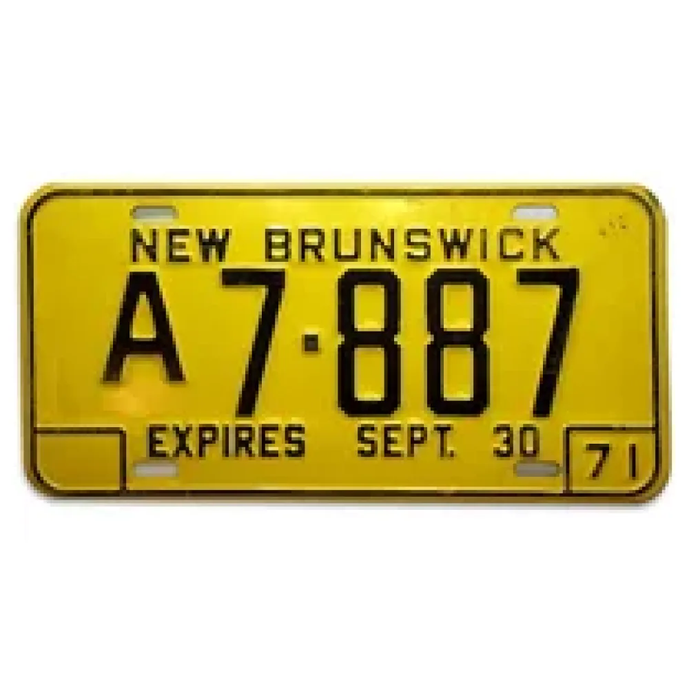 Kanadisches Nummernschild New Brunswick – Bild 2