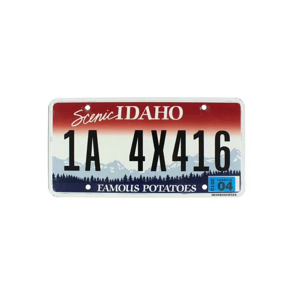 USA-Kennzeichen Idaho - Famous Potatoes - original
