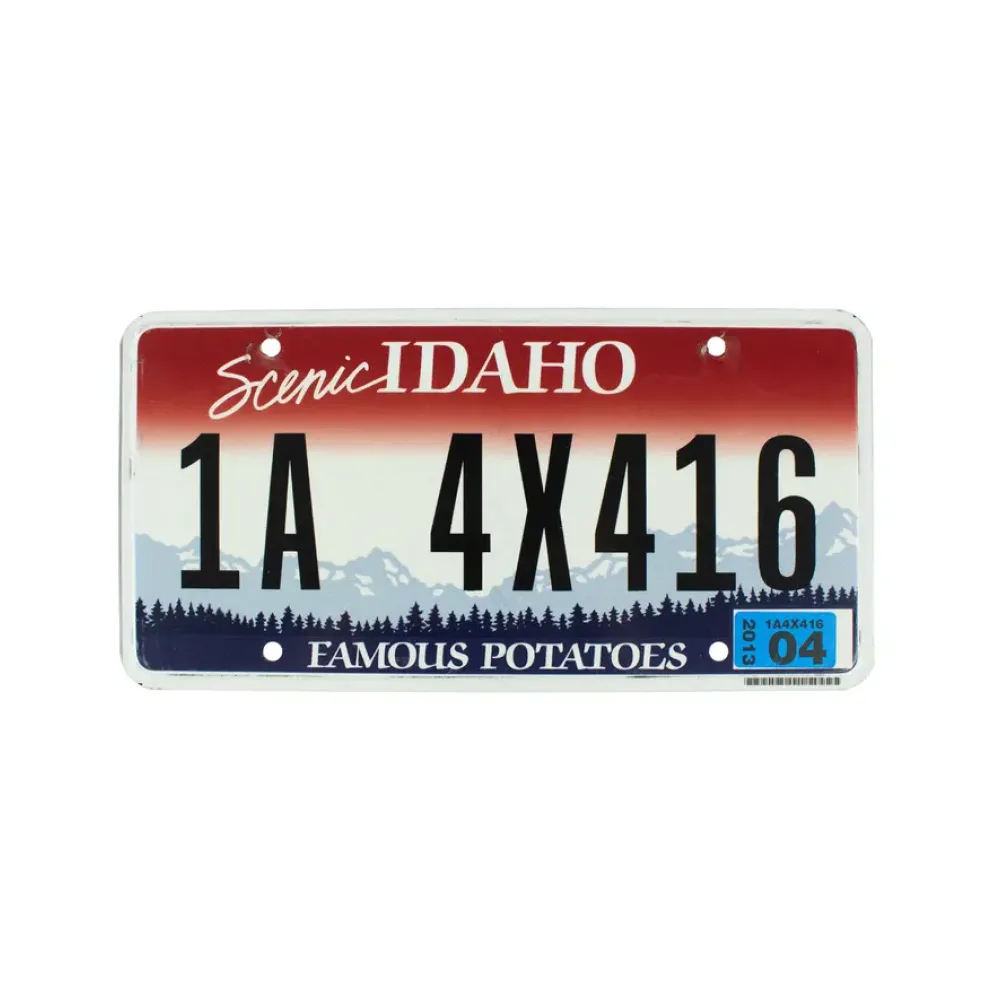 USA-Kennzeichen Idaho - Famous Potatoes - original