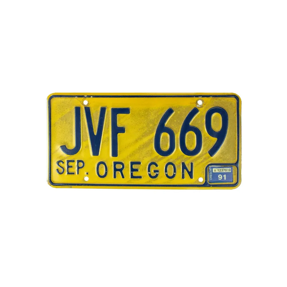 US Kennzeichen aus Oregon - original