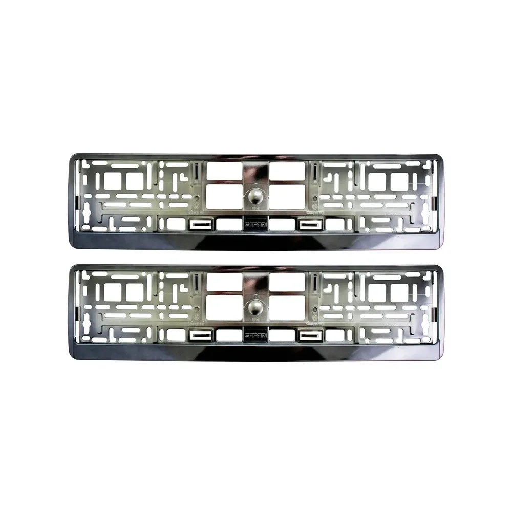 Kennzeichenhalter Chrom Anthrazit - 1 Paar