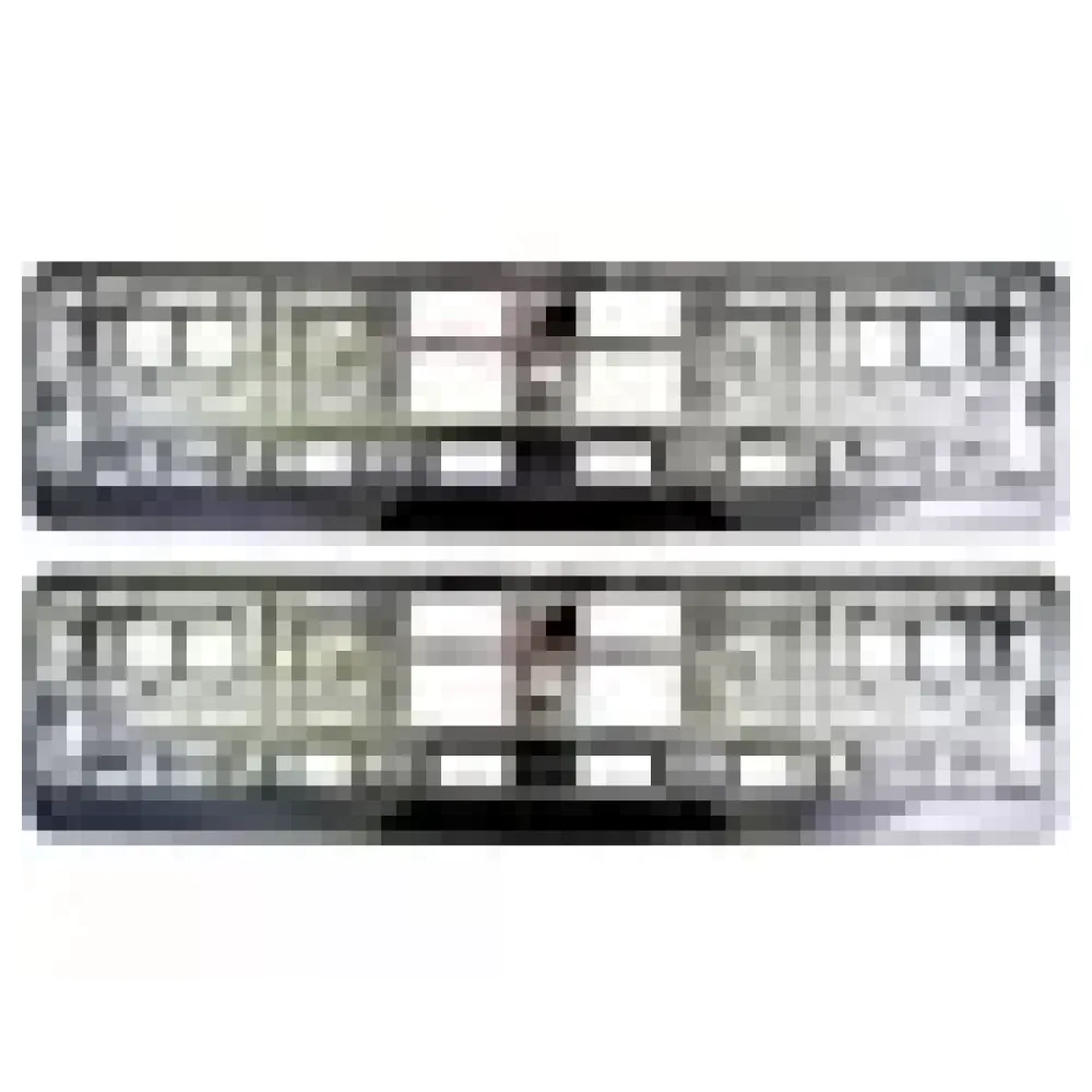 Kennzeichenhalter Chrom Anthrazit - 1 Paar – Bild 3