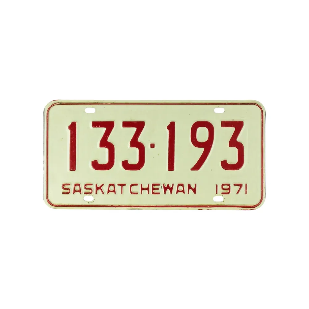 Nummernschild aus Kanada - Saskatchewan