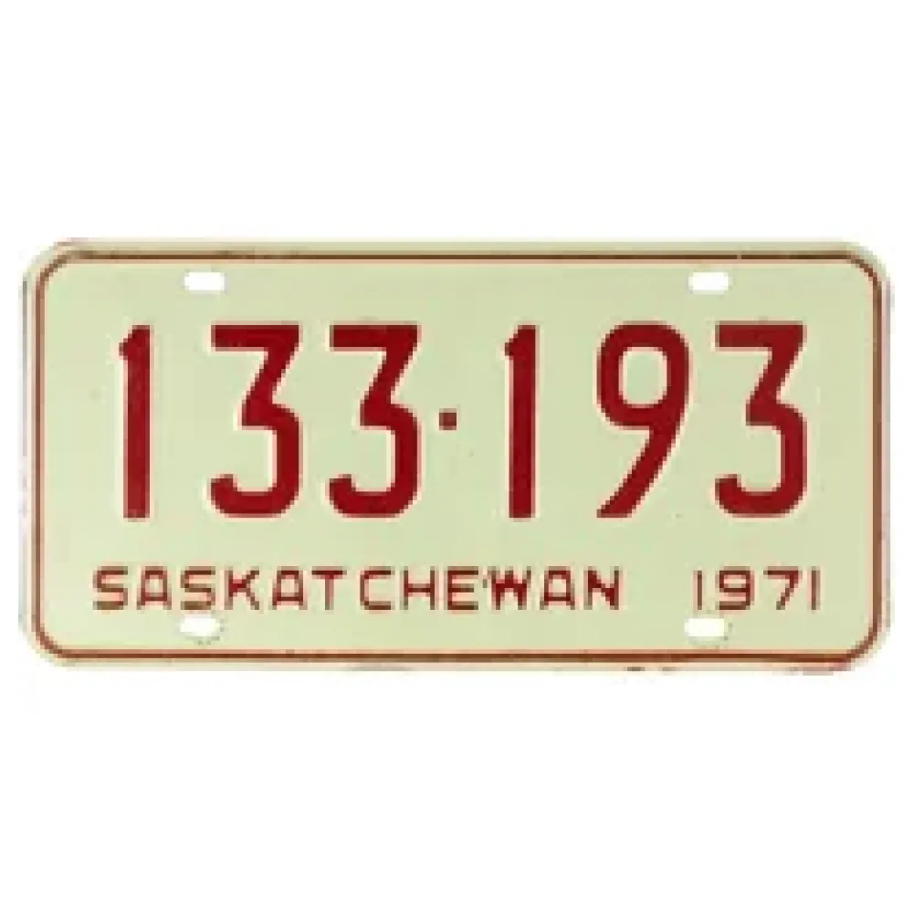 Nummernschild aus Kanada - Saskatchewan – Bild 2