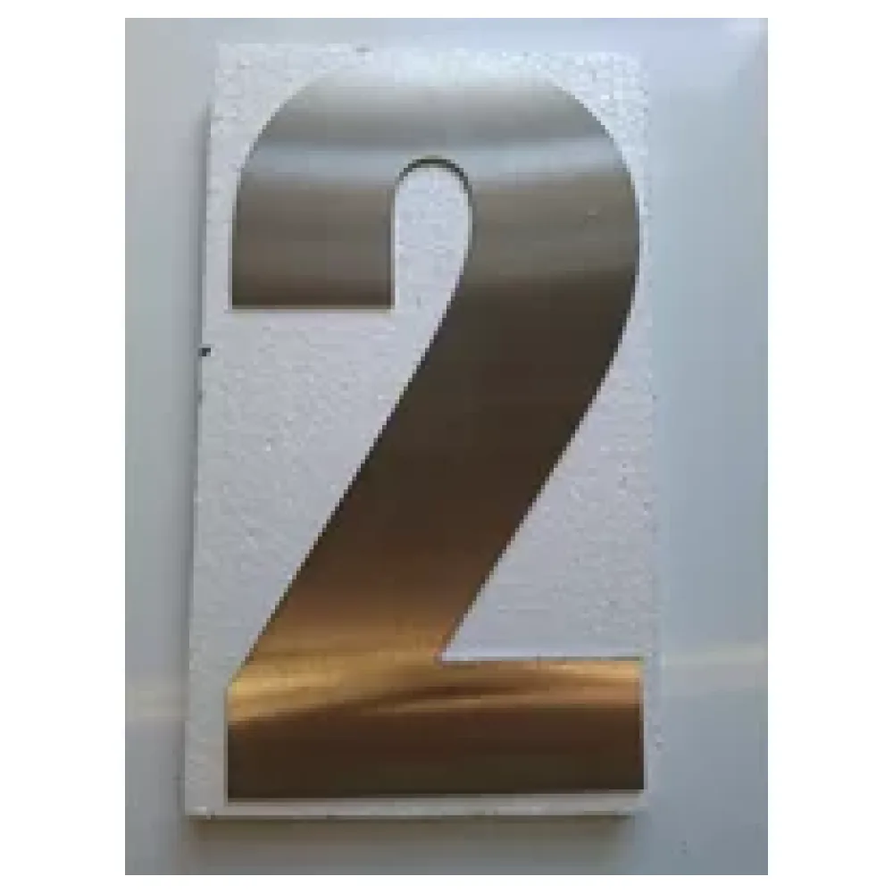Edelstahl Hausnummer 2 – Bild 2