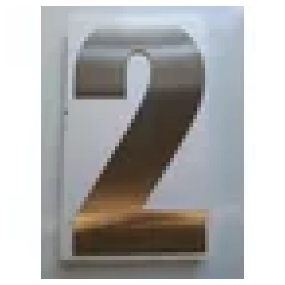 Edelstahl Hausnummer 2 – Bild 3