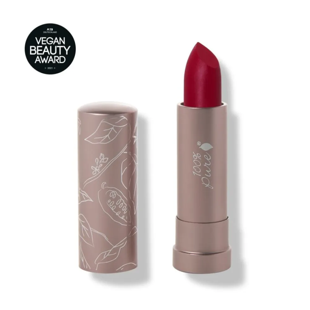 Cocoa Butter Matte Lipstick + Fruit Pigments - Currant - Lippenstift